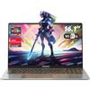 ACEMAGIC Gaming Notebook AMD Ryzen 7 5700U(Battere i7-1265U),Tastiera Retroilluminata PC Portatile,RAM 16GB NVME SSD 512GB,16,1" Full HD 1920x1080 Color(grigio)