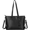 VINBAGGE Borsa Tote da Donna Borse a Tracolla Spalla Grande Elegante Borsa Shopper Borsetta Bauletto Borsa Spalla Multitasche per scuola, lavoro, shopping, viaggi, uso quotidiano,Nero