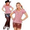 W WIDMANN MILANO Party Fashion - Camicetta, bavarese, camicetta in costume tradizionale, camicia da donna, festa della birra, cowgirl, sceriffo