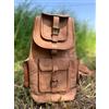 Fatto a mano Zaino vintage da uomo in pelle 22" top notch zaino da viaggio borsa da palest...