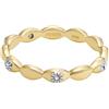 Fossil Anelli eternità da donna in acciaio inossidabile Sutton Gold in acciaio inox JF047967105, 49, senza gemme, 49, Acciaio inossidabile, Nessuna pietra preziosa