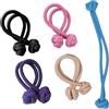 MIUPOO Elastici per capelli con forte tenuta, elastici di alta qualità, elastici per capelli, elastici con nodo cinese, supporto per coda di cavallo, 5 pezzi, 5 colori