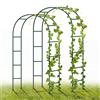 YAOBLUESEA Arco per Rose in Metallo, 2 Pezzi, 240 x 140 x 38 cm, Decorazione da Giardino con Piante, Fiori e Palloncino per Compleanni, Matrimoni e Serate romantiche (Verde)