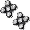 BESTBOMG Testina di ricambio a 5 lame compatibile con rasoi cranici Sku** Pitbull, Butterfly Kiss e Palm rasoi elettrici