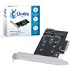 Donkey pc Scheda Expassion PCIe Adattatore 2 x NVME SSD a PCI-e 3.0 X4. Scheda convertitore da PCIe interna a unità disco ottico NVME. Adattatore M.2 PCIe da SSD a PCIe 3.0 x4.