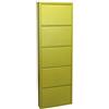 DONREGALOWEB DRW Scarpiera in Metallo con 5 cassetti 170x50x15 cm Verde Lime