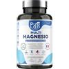 Pure Lab Nutrition Multi Magnesio - Bisglicinato, Taurinato, Malato + Taurina Vegan + Vitamine B6 bioattiva, D, complesso B - Stanchezza & Stress - Alta biodisponibilità - 120 Capsule vegane, Fornitura di 40 giorni