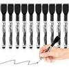 Autoau Pennarello Lavagna Cancellabili 10pcs Set Pennarelli Lavagna Bianca Cancellabile Magnetica Pennarello Nero Punta Fine Penna Pennarelli per Lavagna Bianca Cancellabile a Basso Odore