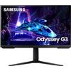 Samsung Monitor Gaming Odyssey G3 (S27DG302), Flat, 27, 1920x1080 (Full HD), VA, 180 Hz, 1 ms, AMD FreeSync, HDMI, Display Port, Ingresso Audio, HAS, Pivot, Flicker Free, Eye Saver Mode