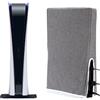 HoaaiGo Custodia Antipolvere per PS5, Custodia Protettiva Progettata per PS5, Custodia Protettiva Antipolvere Antigraffio per Playstation 5 con Porta Cavo Posteriore, Copertura Antipolvere (grigio)