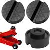 YiliYa 3 Pezzi Tampone in Gomma con Scanalatura per Cric Sollevatore Auto Ponte, Universale Car Jack Gomma Pad, Protector per Binario a Fessura, per Cric, Sistemi di Sollevamento di Auto e Moto(nero)