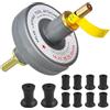 QZQUFJ 12.5 * 6.5 CM Attrezzi per Valvola a Molatura, Strumenti per Valvole, Strumento per Rettifica Valvole, Kit di Fissaggio Utensili per Lappatura Valvole, Lappatrice per Valvole Motore
