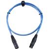 Pronomic Stage XFXM-Blue-1 Cavo Microfono XLR 1 m Metallic Blue, 226 mm²