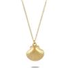 Kritz Collana Donna Conchiglia placcato Oro 18K - Pendente Ciondolo Conchiglie con Catena Regolabile - Gioielli Moda Regalo per Ragazze (Conchiglia 1)