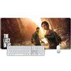 ITBT The last of us part Tappetino Mouse Gaming, Grande Anime Mouse Pad XXL 900x400mm Confortevole, Lavabile, 3mm Antiscivolo Tappetino Scrivania Supporto per Ufficio Computer, Adatto per computer e PC, B