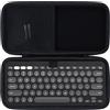Lebakort Duro Viaggio Caso Custodia per Logitech Pebble Keys 2 K380s Tastiera Bluetooth (Nero)