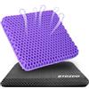 BTDZDD cuscino gel per sedia, Cuscino In Gel, Cuscino per Coccige, Cuscini per Sedie Traspiranti per Auto/Ufficio/Casa/Sedia a Rotelle (Viola, 43 * 39 * 4)