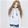XiDonDon 30 cm/45 cm/60 cm vestiti per le bambole 1/3 1/4 1/6 accessori per bambole BJD BJD SD moda fai da te con cappuccio giocattoli bambole abbigliamento (White,1/4)
