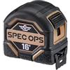 Spec Ops Tools Metro a nastro da 4,6 m, lama a doppia faccia da 3,8 cm, custodia composita di grado militare, donato al 3% ai veterani