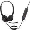 Jabra GN Cuffie Jabra GN con microfono Engage 40 incl. collegamento Stereo usb-C MS Nero [4099-413-299]