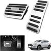 GAFAT MG ZS/MG HS/MG 5/MG Marvel R 2020-2024 Pedali per Gas e Freni, MG Pedali Copertura Pedali Piastra di Copertura Pedali, MG Accessori [Trasmissione Automatica] (Argento)