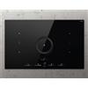 Elica PRF0183880 Nikolatesla Switch Glow BL/A/83 Piano cottura induzione in vetro nero con cappa integrata - Versione Aspirante - Classe A+ - Portata intensiva 630 m³/h