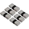 PATIKIL 43.3 Nastro Impugnatura Racchetta Tennis 6 Pezzi PU Overgrip Elasticizzato Antiscivolo Assorbe Sudore per Badminton Canna Pesca Grigio
