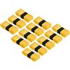 PATIKIL 43.3 Nastro Impugnatura Racchetta Tennis 12 Pezzi PU Overgrip Elasticizzato Antiscivolo Assorbe Sudore per Badminton Canna Pesca Giallo