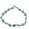 Spadarella Gioielli Spadarella bracciale saturnino in argento 925 e pietra naturale turchese.Prodotto artigianale.Made in Italy.Unisex.Lunghezza 17cm.