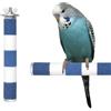 Kelamayi Persico per pappagalli, 15 cm, colore blu e bianco, supporto per gabbia per uccelli, pappagalli, parrocchetti, calopsitte, conuri, inseparabili, gabbie e zampe