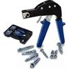 TOPWAY Set Di Pinza per tasselli con tasselli per pareti cave 72 Pezzi, Kit di Fissaggio a Parete Cava per Cavità in Cartongesso in Acciaio Viti Tasselli 405504