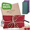 LATESSA® Cuscino termico in lino con noccioli di ciliegia, per microonde, cuscino termico, con noccioli di ciliegia, lungo, grande, bambino, bambini, adulti, per il collo, spalle, addome, schiena