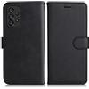 DENDICO Cover per Galaxy A33 5G, Premium Portafoglio PU Custodia in PU Pelle, Flip Libro TPU Bumper Caso per Samsung Galaxy A33 5G, Nero