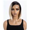 Style Icon Wig Parrucca Sintetica Bob Frontale Da 10" In Pizzo Parrucca Corta Diritta Naturale Per Donne Resistente Al Calore In Fibra