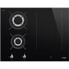 SMEG PM3643D, Piano cottura CLASSICA a induzione e gas, Black glass