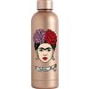 art & design 24 art&design24 Borraccia Termica I'm Frida Viso, Colore Rame, Bottiglia termica 500 ml Acciaio Inox, 6.5 x 23 cm, Leggera, Thermos bevande calde e Borraccia refrigerante, Design Essenziale