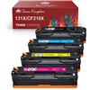 Toner Kingdom Sostituzione Cartuccia Toner Compatibile per HP 131X CF210X CF210A 131A per HP LaserJet Pro 200 Color M251n M251nw M276nw,128A CF320A CM1415FNW CP1525N,125A CB540A CP1515n CP1215,4PK