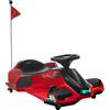 HOMCOM Go Kart Elettrico per Bambini 8-12 Anni Velocità 3-8 km/h per Drifting con Luci e Musica, Rosso