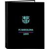 Safta F.C. Barcellona 3ª attrezzatura, cartella con fogli 4 anelli, ideale per bambini di diverse età, confortevole e versatile, qualità e resistenza, 26,5 x 33 cm, colore nero