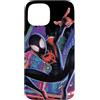 Marvel Spider-Man nella città di Spider-Verse Miles Morales Custodia per iPhone 15