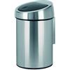 Brabantia Touch Bin Anti-Impronte, Inox Satinato FPP,3 L