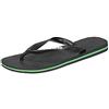 Havaianas Brasil Logo, Infradito Unisex - Adulto, Black Black 01, 45/46 EU