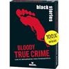 moses. Black Stories Bloody True Crime - 50 indovinelli sui Casi di criminali Reali, Gioco di Carte con Varianti di Gioco e Punti