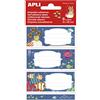 Apli Oceano - Etichette scolastiche set da 9 pezzi, 88 x 36 mm, Multicolore
