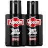 Alpecin Grey Attack Caffeine & Colour Shampoo 2x200ml | Capelli gradualmente più scuri e più forti | Risultato naturale | Contro la caduta ereditaria dei capelli