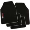 PETEX Tappetini auto in carbonio universali, 4 pezzi, nero/argento