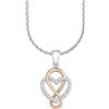 s.Oliver Collana con Ciondolo Collana da Donna in Argento sterling 925, con zirconi sintetici, 42/45 cm, oro, cuore, Viene fornita in confezione regalo per gioielli