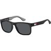 Tommy Hilfiger TH 1556/S, Occhiali da Sole Uomo, Nero (Blackgrey), 56