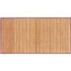 Relaxdays Tappeto in Bambù, Resistente all'Umidità, Antiscivolo, Bordi in Tessuto, Bagno, 61x122cm, Legno Naturale