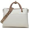 Valentino Alexia Shopping Bag Bianco/Cuoio
